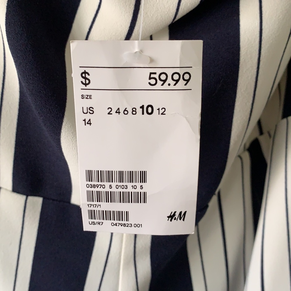 H&M STRAPLESS JUMPSUIT - Picture 6 of 6